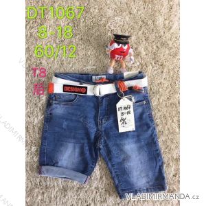 Summer jeans shorts with belt boys (8-18 years) SAD SAD20DT1067