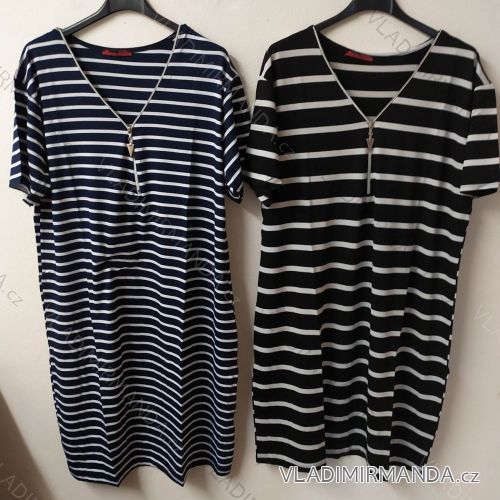 Short sleeve ladies dress striped oversized (XL-3XL) EXCZOTIC TM8201570