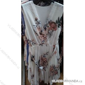 Women's Floral Sleeveless Chiffon Dress (UNI S-M) ITALIAN FASHION IM920158

