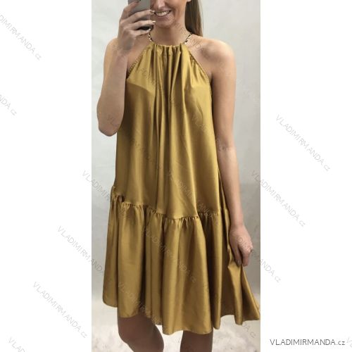 Dress with 3/4-sleeve ladies pocket (uni sl) ITALIAN Fashion IM3181746