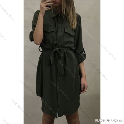 Dress with 3/4-sleeve ladies pocket (uni sl) ITALIAN Fashion IM3181746