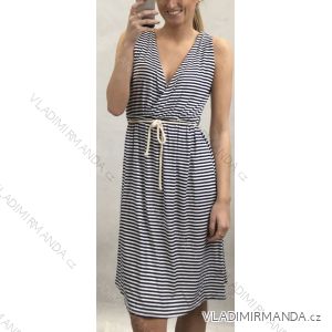 Dress short on straps summer women's stripe (uni s / m) Italian fashion IMBS20005