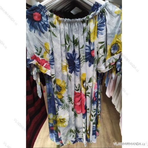 Women's short-sleeved summer dress (UNI S-M) ITALIAN FASHION IMN20067