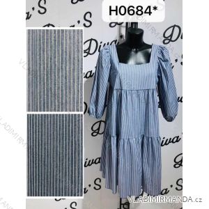 Dress Summer Long Ladies Strip (uni sl) ITALIAN Fashion IM918136