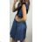 Denim short sleeve dress women (UNI S / M) ITALIAN FASHION IM920010