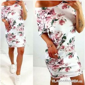 Classic summer dress women's floral dress (s / m) ITALIAN FASHION IM520097