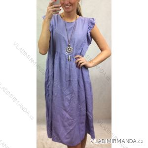 Sleeveless summer dress with ruffles women (UNI S / M) ITALIAN FASHION IMM20169