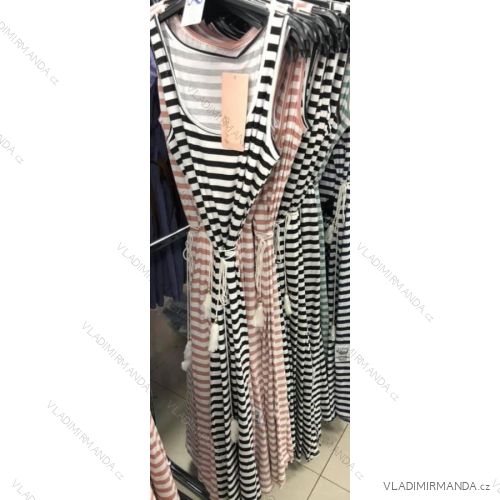 Women's long strapless dress (UNI S-M) ITALIAN FASHION IMM20316