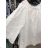 Shirt blouse short 3/4 sleeve lace ladies (UNI SL) ITALIAN FASHION IM13014