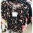 Blouse 3/4 sleeve women's with floral pattern (uni s-m) ITALIAN FASHION IMM20132