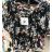 Blouse 3/4 sleeve women's with floral pattern (uni s-m) ITALIAN FASHION IMM20132