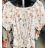 Blouse 3/4 sleeve women's with floral pattern (uni s-m) ITALIAN FASHION IMM20132