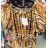 Blouse 3/4 sleeve women's with floral pattern (uni s-m) ITALIAN FASHION IMM20132