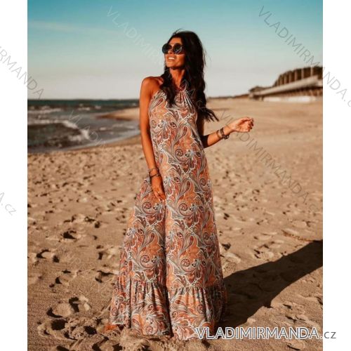Dresses long summer women's strip (uni sl) ITALIAN Fashion IMM20208