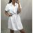 Women's summer shirt dress with belt (uni s / m) ITALIAN FASHION IM420807