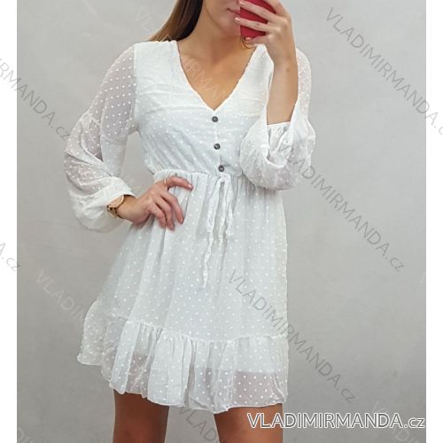 Women's long-sleeved summer dress (uni s / m) ITALIAN FASHION IMM20125