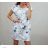 Classic summer dress women's flowered (s / m) ITALIAN FASHION IM520101