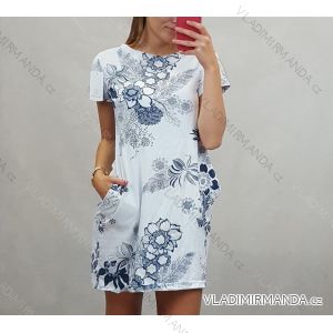 Classic summer women's floral dress (s / m) ITALIAN FASHION IM520102