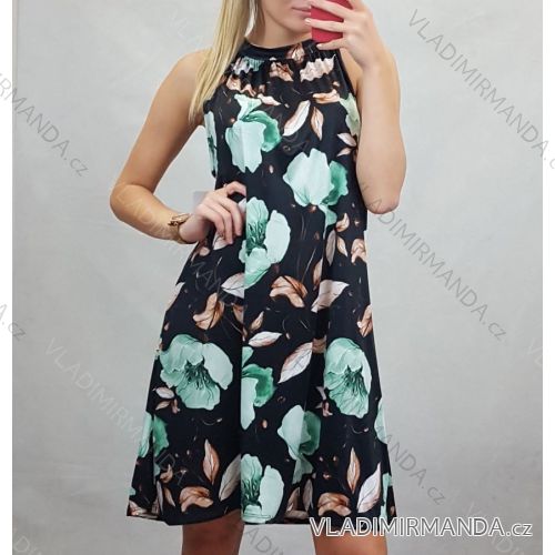 Women's flowered summer dress (UNI S / M) ITALIAN FASHION IMM20554 / c