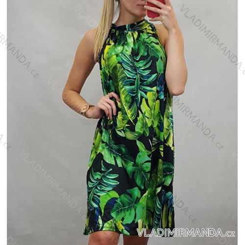Women's flowered summer dress (UNI S / M) ITALIAN FASHION IMM20555 / C