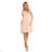 314-1 CELINE Trapezoidal dress with pockets - pastel rose