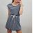 Summer short sleeve summer stripe dress with belt (uni s / m) Italian fashion IM620057