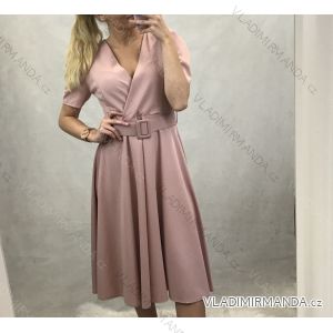 Dress 3/4 long sleeve elegant women's with belt (uni s / m) ITALIAN FASHION IM920199