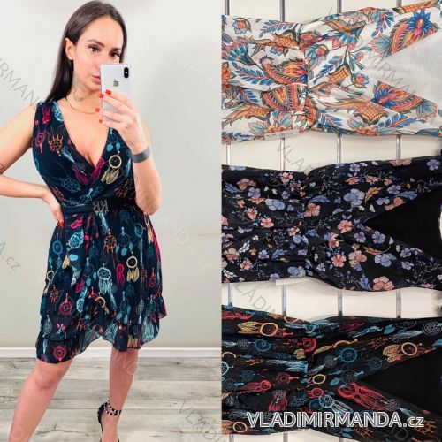 Summer knee short dress for women (UNI SL) ITALIAN FASHION IMK20032