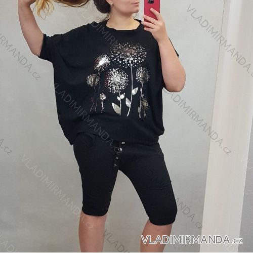 Tunic T-shirt short sleeve women's oversized (XL / 2XL) ITALIAN FASHION IMC20223