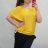 Tunic T-shirt short sleeve women's oversized (XL / 2XL) ITALIAN FASHION IMC20223