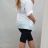Tunic 3/4 sleeve women's oversized (XL / 2XL) ITALIAN FASHION IM720130
