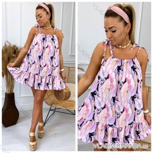 Summer dress with straps for women (UNI S / L) ITALIAN FASHION IMK20107
