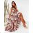 Summer long dress on women's straps (UNI S / L) ITALIAN FASHION IMK20181
