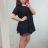 Tunic short sleeve ladies oversized (UNI XL-2XL) ITALIAN FASHION IM720051
