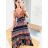 Summer long dress on women's straps (UNI S / L) ITALIAN FASHION IMK20181