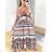 Summer long dress on women's straps (UNI S / L) ITALIAN FASHION IMK20181