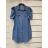Women's overall denim short sleeve (S / L) ITALIAN FASHION IMK20133