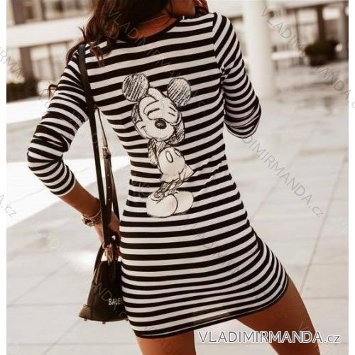 Summer dress with straps women with belt (UNI S / l) ITALIAN FASHION IMM20391