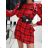 Summer long sleeve dress with ruffles women (UNI S / L) ITALIAN FASHION IMK20153