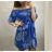 Carmen summer women's flower dress (uni s / m) ITALIAN FASHION IM620014
