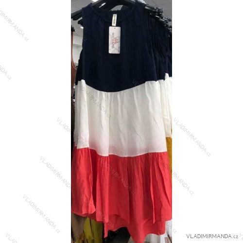 Šaty letní na ramínka dámské (UNI S/M) ITALSKÁ MÓDA IMM20586
