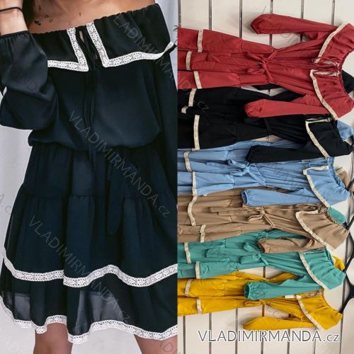 Dress with 3/4-sleeve ladies pocket (uni sl) ITALIAN Fashion IM3181746