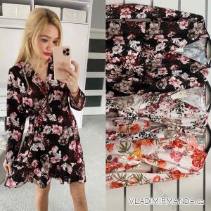 Summer long sleeve flowered women's dress (UNI S / L) ITALIAN FASHION IMK20150