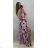 Summer long dress on women's straps (UNI S / L) ITALIAN FASHION IMK20103