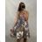 Summer short dress on women's straps (UNI SL) ITALIAN FASHION IMK20016
