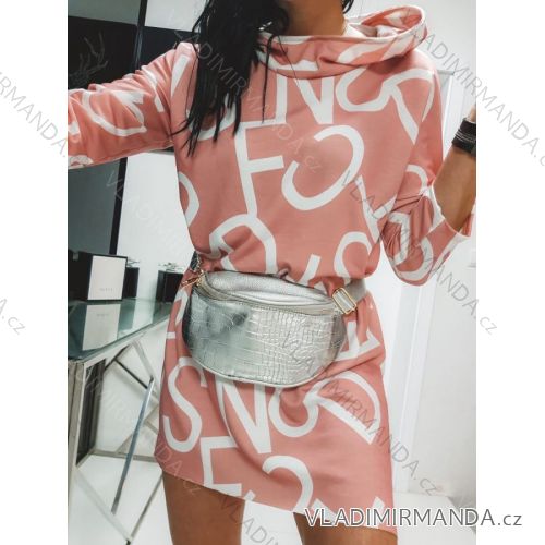 Summer long sleeve flowered women's dress (UNI S / L) ITALIAN FASHION IMK20150