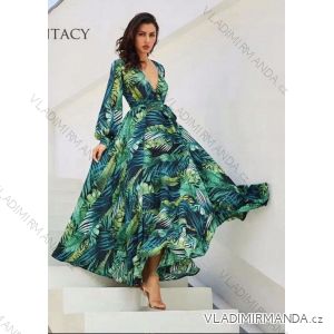 Summer long sleeve flowered women's dress (UNI S / L) ITALIAN FASHION IMK20150