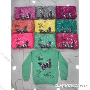 Sweatshirt long sleeve with sequins baby girl (8-12 years) TURKEY MODA TV418180