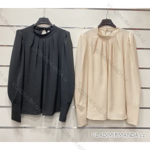 Blouse long sleeve with ruffles women (UNI S / L) ITALIAN FASHION IMK20159