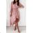 Summer long sleeve flowered women's dress (UNI S / L) ITALIAN FASHION IMK20150